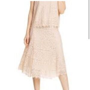 Lewit Cream Lace Skirt and Top.
